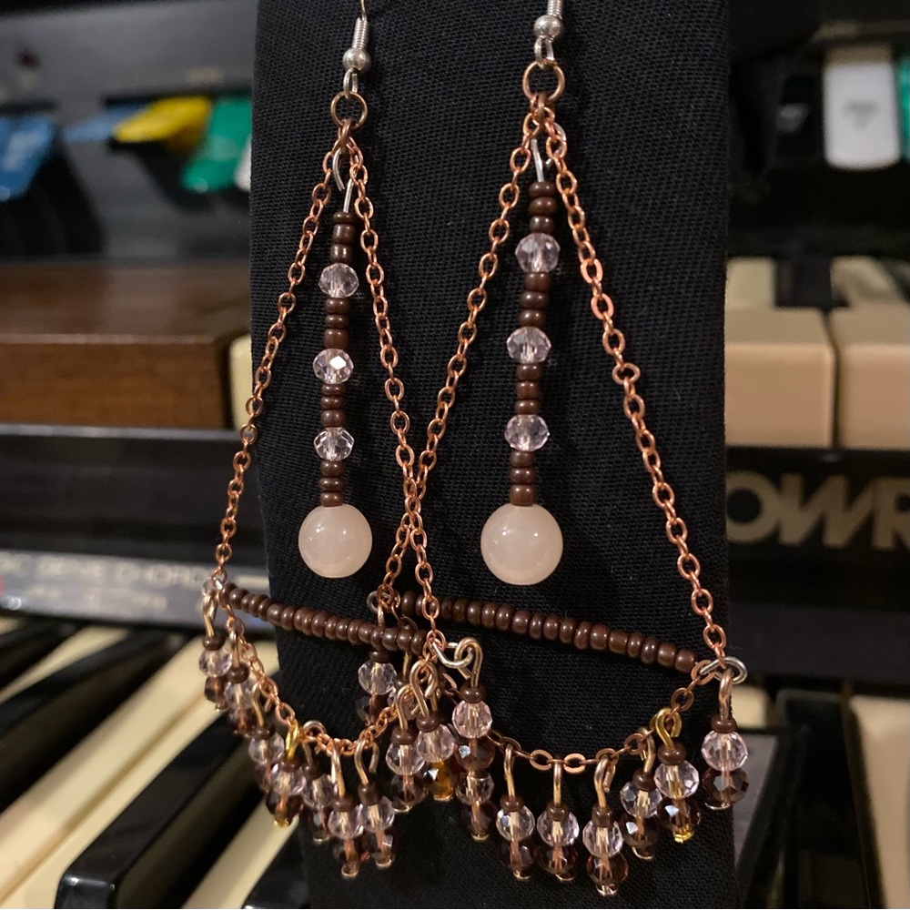 Gorgeous earrings handmade by me!